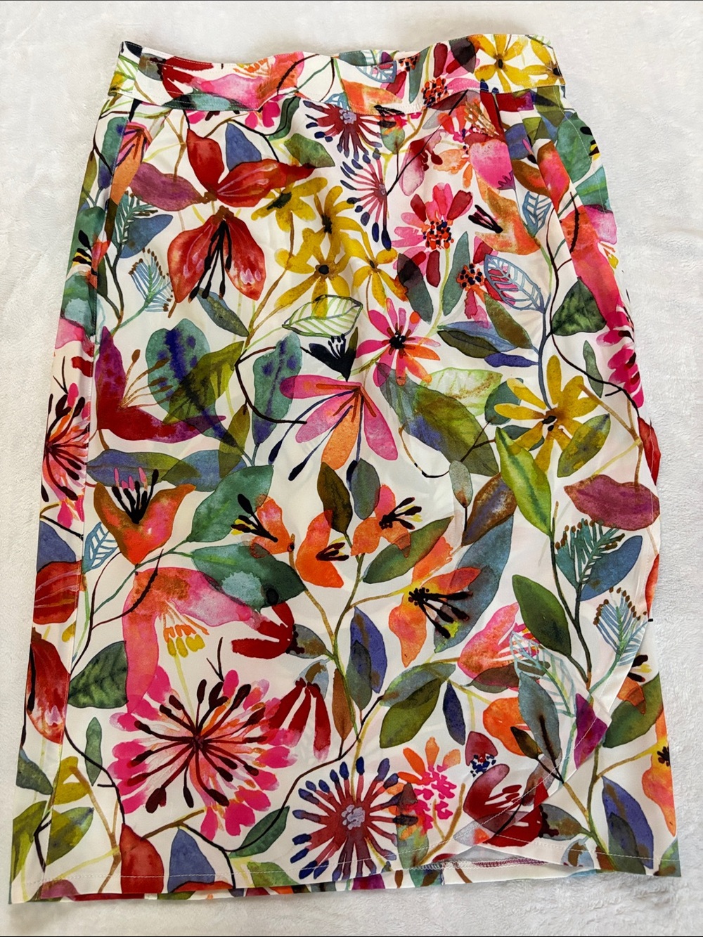 RipSkirt Hawaii Watercolor Print Wrap Skirt Quick Dry wrinkle Free Travel Small